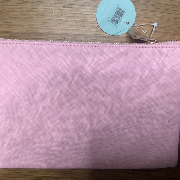 NWT Pink Pouch with Heart Patch - Picture 2 of 6